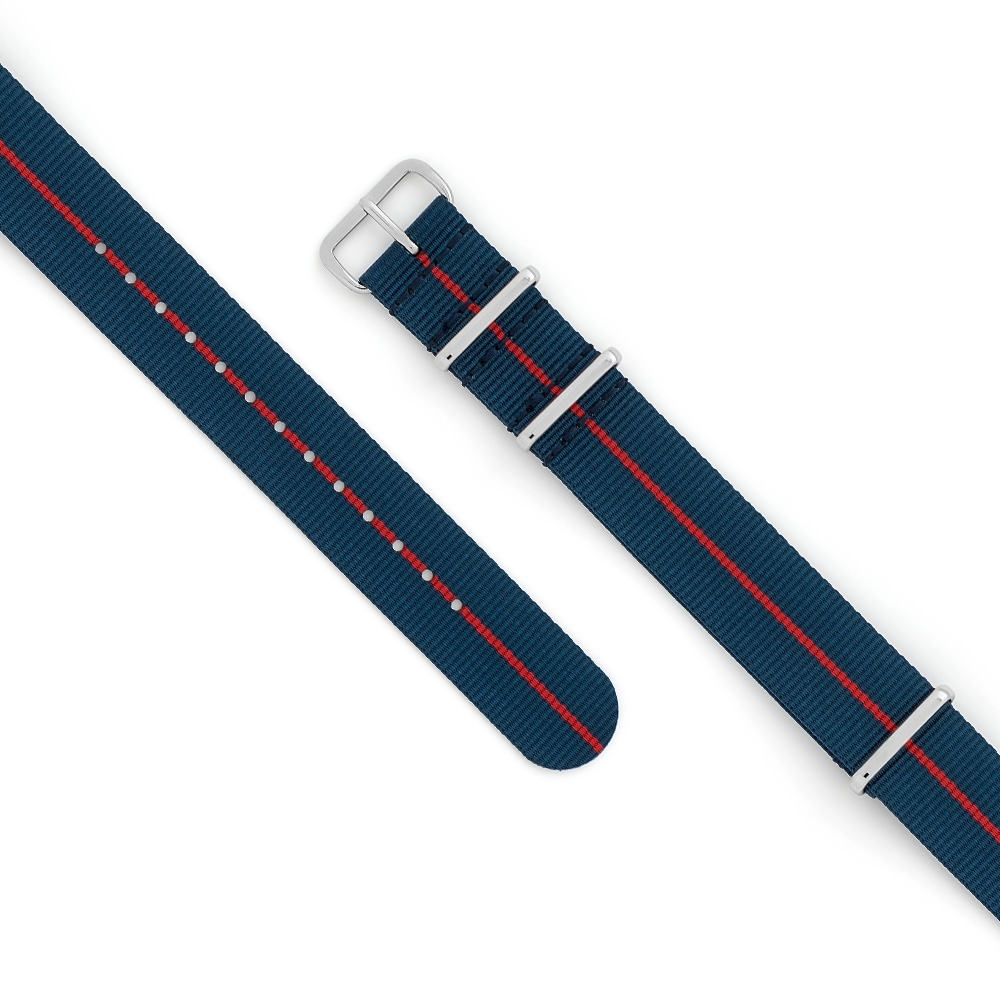 Bracelet Nato Blue Red Line