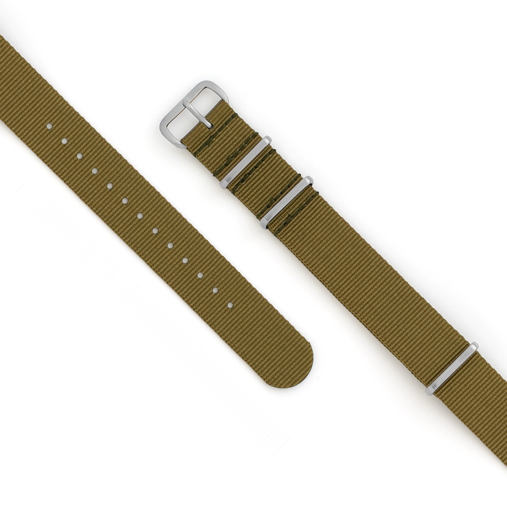 Bracelet Nato Brossé Olive